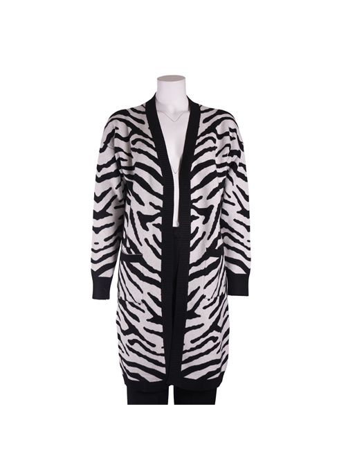 CARDIGAN LUNGO FANTASIA NERO ALV DONNA a/i ALVIERO MARTINI | 007/ALVNERO